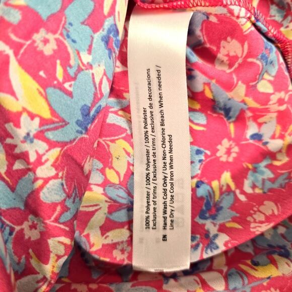 B.O.G. Collective Pink Floral Print Tank Top Blouse size Medium - Picture 5 of 8